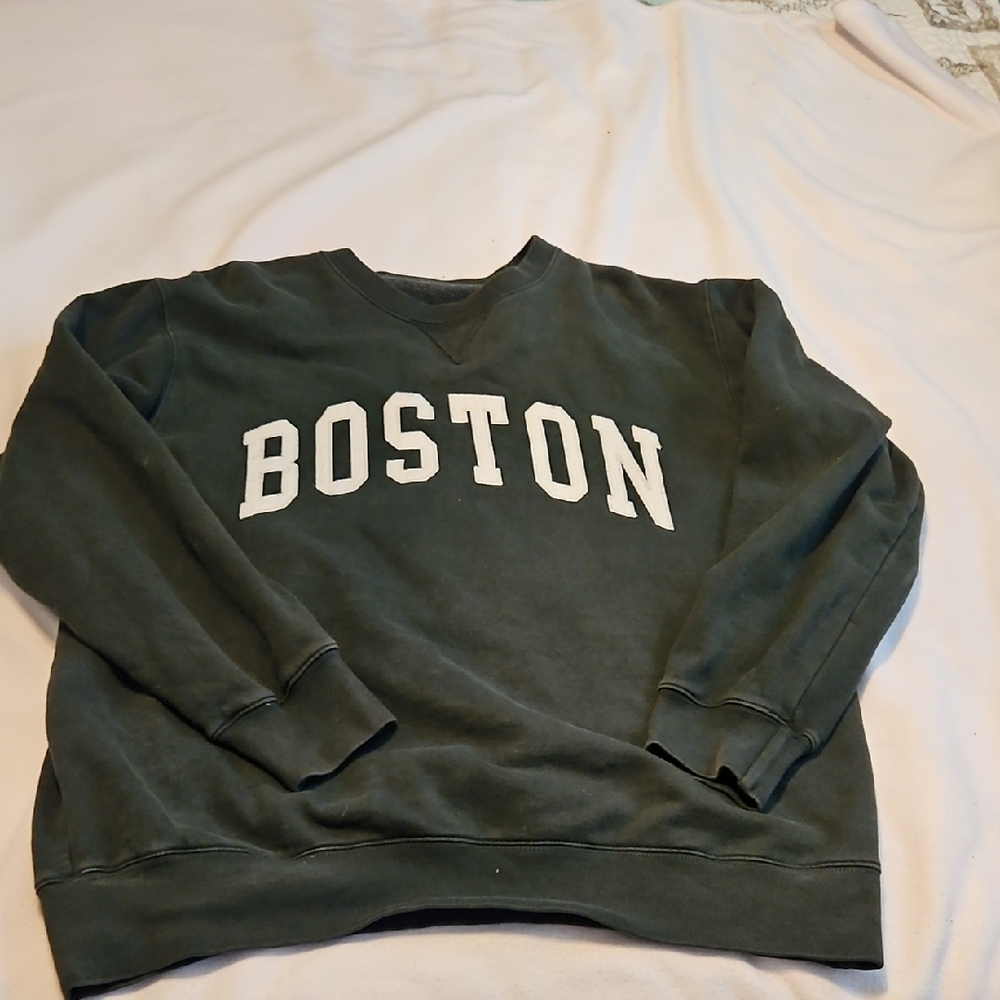 Boston Crewneck Sweatshirt - Forest Green